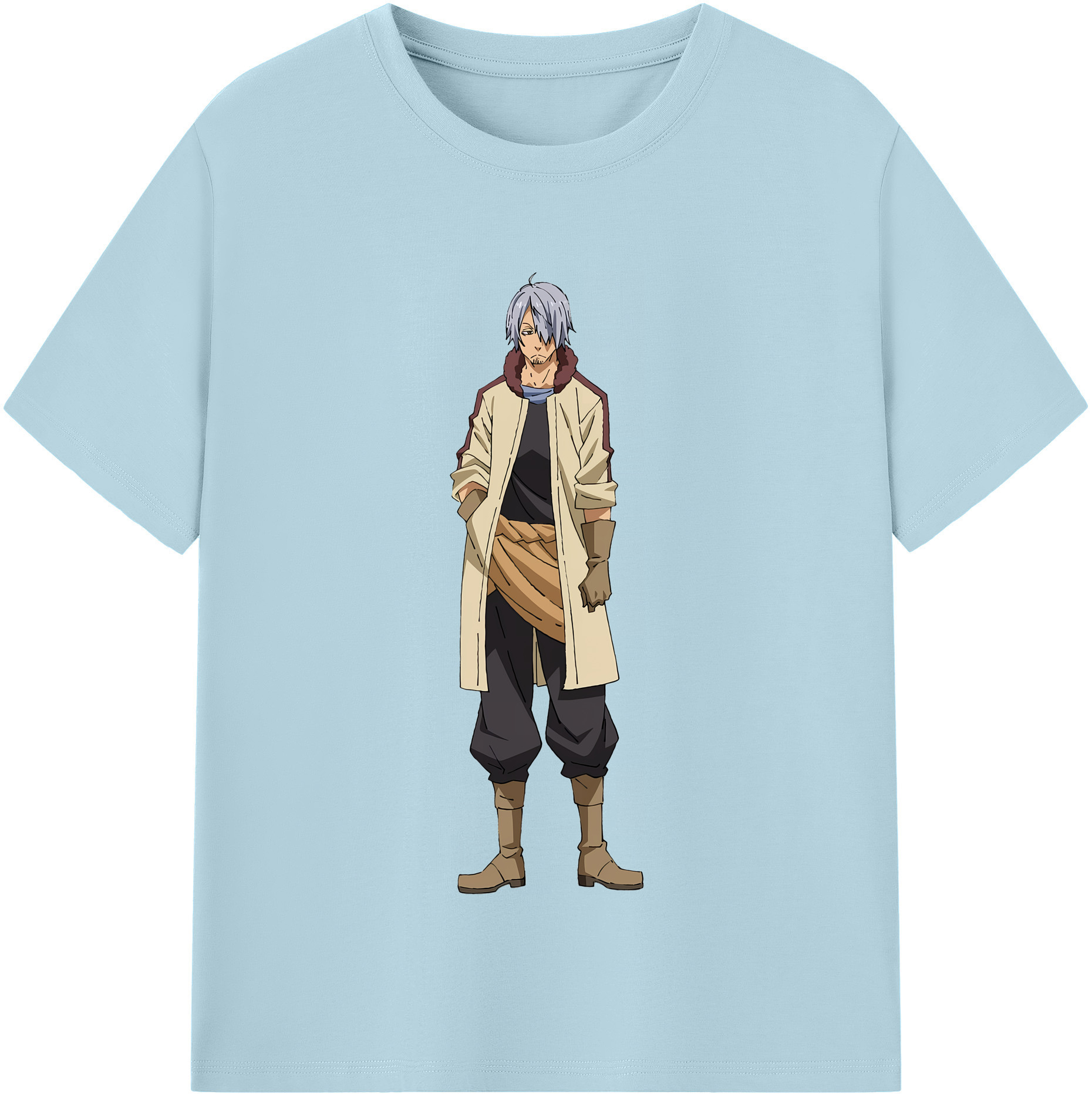 （画像用） 転スラ Regarding Reincarnated to Slime 綿100％半袖Tシャツ（フロントプリント）